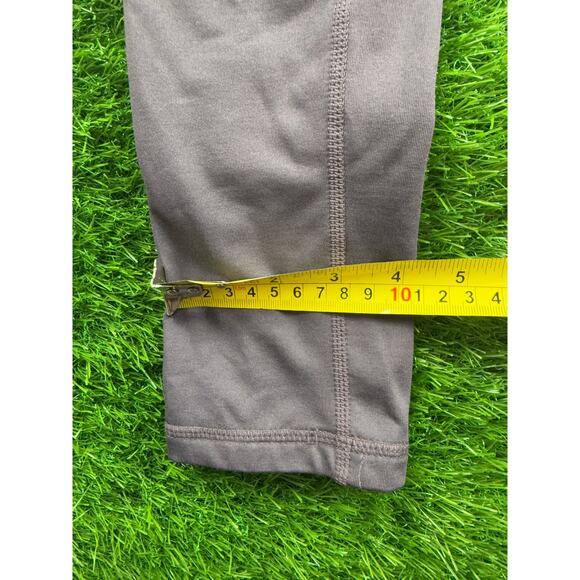 Reebok Women’s Leggings XS Gray Stretch Activewear Gym Yoga Pants Logo Print - Picture 7 of 9